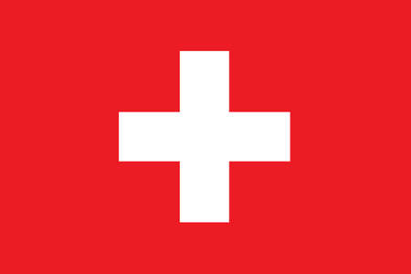 Flag of Switzerland, Swiss Flagのイラスト素材