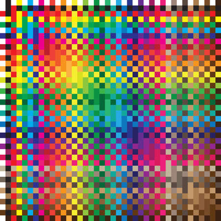 Intersected color swatches backgroundのイラスト素材