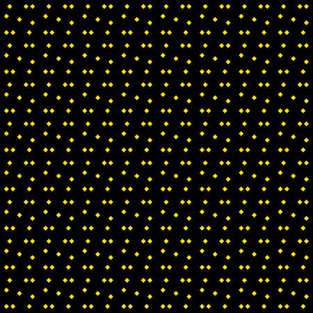 Black with Yellow square diamond dots backgroundのイラスト素材