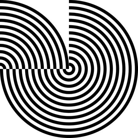 concentric circles sugestion abstract backgroundのイラスト素材