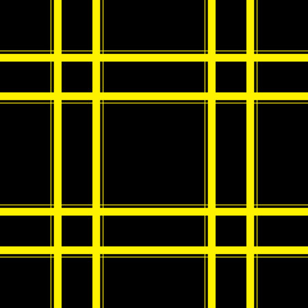 Yellow square on black background cross symbolのイラスト素材