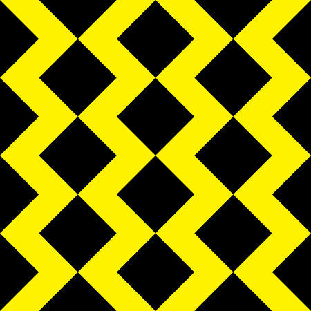 Yellow zigzag background on black