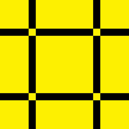 Black fence element on Yellow abstract signのイラスト素材