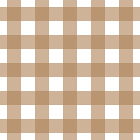 Brown and white tableclothのイラスト素材