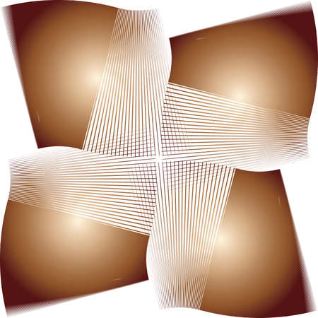 Abstract shapes sugestingl illusion backgroundのイラスト素材