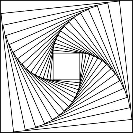 Abstract descending squares composing futuristic frameのイラスト素材