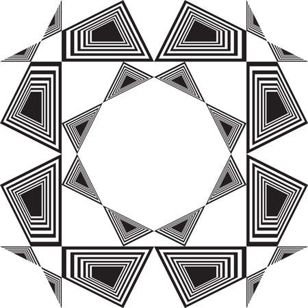 black on transparent abstract deccoのイラスト素材