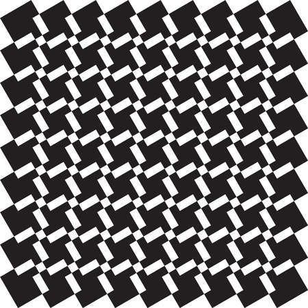 Seamless black on transparent background intersecting squaresのイラスト素材