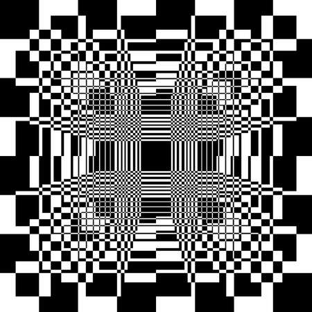 Chess like table abstracvt arabesq background black on transparent backgroundのイラスト素材