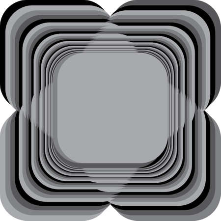 Abstract Frame four gray shadows including black repetitive pattern background.のイラスト素材