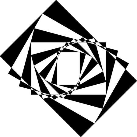 Abstract Frame diagonal stairs perspective black on transparent backgroundのイラスト素材