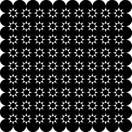 Arabesque pseudo sunflower shield illusion on transparent background arabesque graphic designのイラスト素材