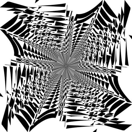 arabesque chess like umbrella fan inspired strukture abstract cut art deco illustration on transparent backgroundのイラスト素材