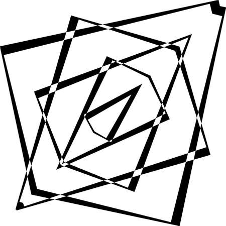 Deta wing two impression inspired strukture abstract cut art deco illustration on transparent backgroundのイラスト素材