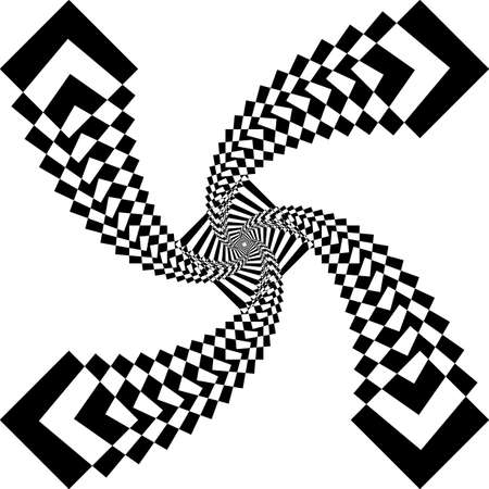 Clock dial kite like arabesque satelite  inspired strukture abstract cut art deco illustration on transparent backgroundのイラスト素材
