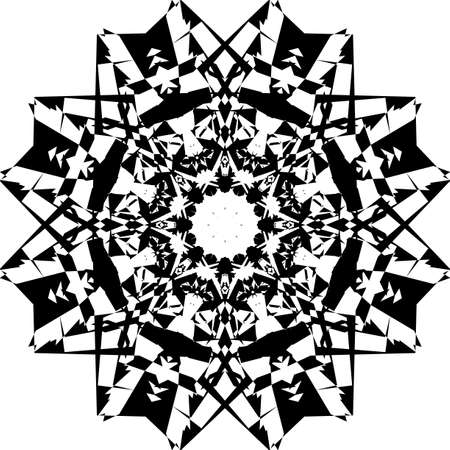 Double diamond plaid arabesque illusion arabesque satelite  inspired strukture abstract cut art deco illustration on transparent backgroundのイラスト素材