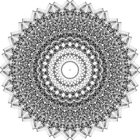 Abstract Arabesque fence developement project perpetual  rotating schields Design black on transparent seamless plaid backgroundのイラスト素材