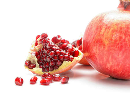 Ripe pomegranate fruitの写真素材