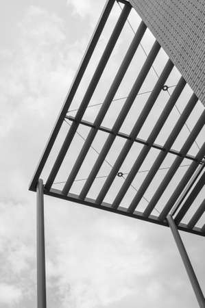 Editorial: Architectural detail on office building in Cobalt Park, Wallsend, Newcastle Upon Tyne. Taken 21 May 2011のeditorial素材