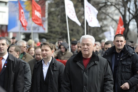 Former President of Moldova and presently member of Communist Partyのeditorial素材