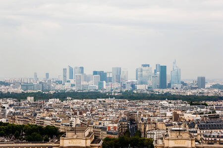 Paris skyline - skyscrapers in the La Defense district of Paris, France, Europeのeditorial素材