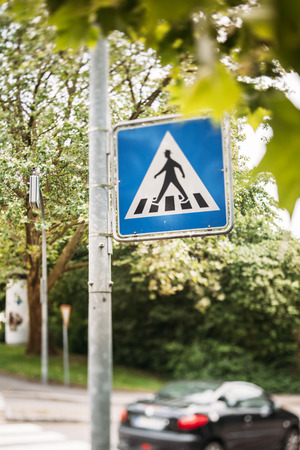 Ampelmann traffic sign in Berlin, Germanyの写真素材