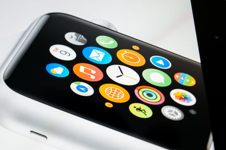 PARIS, FRANCE - September 10, 2014: Apple Computers website close up details seen on iPad with the...