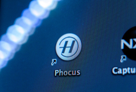 PARIS, FRANCE - SEP 11, 2011: Hasselblad Phocus software icon on computer screeen. Phocus is available as a free download from the Hasselblad homepage.のeditorial素材