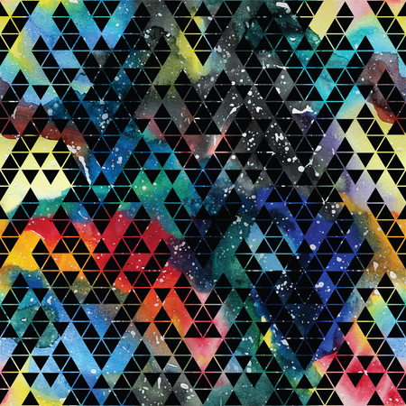 Tribal galaxy seamless pattern. trendy illustration.のイラスト素材