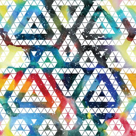 Tribal galaxy seamless pattern. trendy illustration.のイラスト素材