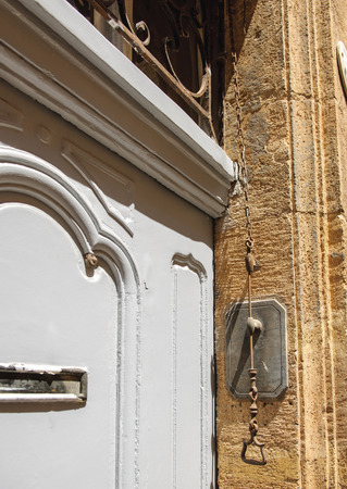 Vintage door bell seen in Provence, Franceの写真素材