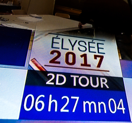 STRASBOURG, FRANCE - MAY 7, 2017: French city with people goying to pooling place during the second round of the French presidential election to choose between Emmanuel Macron and Marine Le Penのeditorial素材