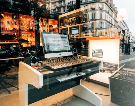 PARIS, FRANCE - JAN 30, 2018: New Native Instruments Komplete set by the best company that develops software and hardware for audio creation, recording, production, and DJingのeditorial素材