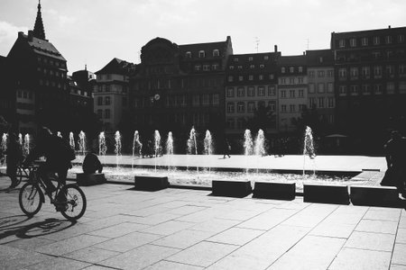 STRASBOURG, FRANCE - OCT 26, 2018: Strasbourg Place Kleber on a warm summer day with hundreds of...