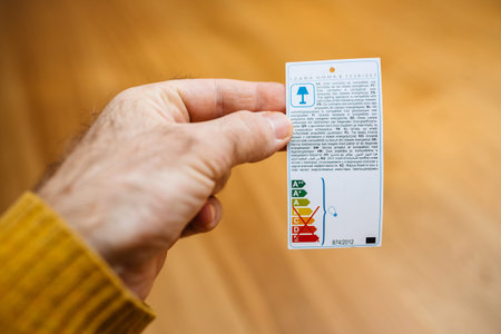 Paris, France - Dec 13, 2020: Male hand holding sticker paper of the Zara home recommendation for...