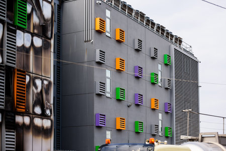 Strasbourg, France - Mar 10, 2021: Burnt and new large data center building - Millions of websites...