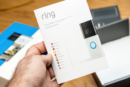 Unboxing package of new latest Amazon Ring Video Doorbell 3