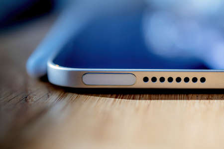 focus on the touch id security safety sensor buttonのeditorial素材