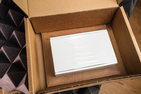 Unboxing process of new Apple Computers iPhone 13 pro in white special French package