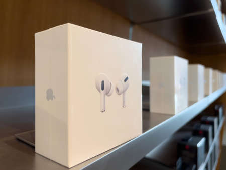 Apple SE 3 smartphone, iPad Air 5 tablet, Mac Studio M1 Ultra, and new Studio Display during the sales launchのeditorial素材