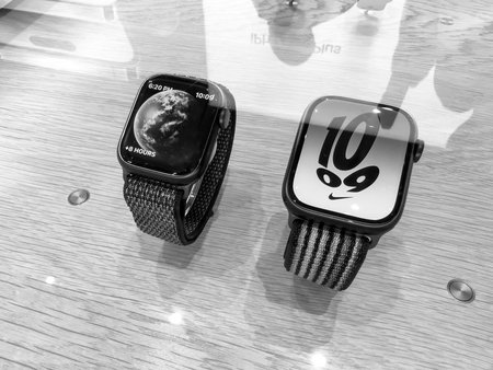 Apple store featuring new Apple Watch series 8 on sale