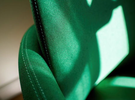Abstract green armchair detail