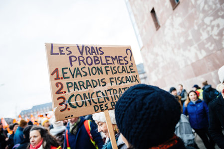 Large crowd at protest retirement age in France