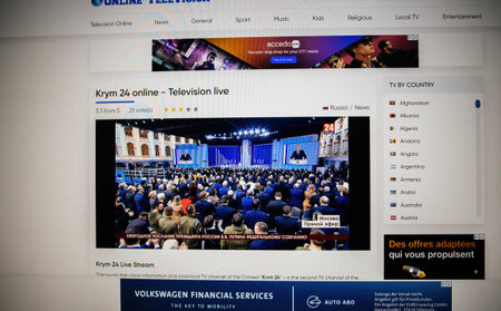 Russian President Vladimir Putin speaks during his annual meeting with the Federal Assembly