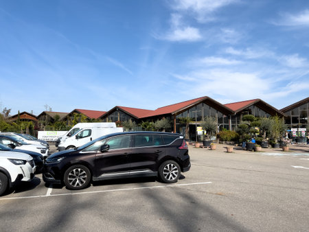 Vibrant Facade at Ma Jardinerie, Strasbourgのeditorial素材