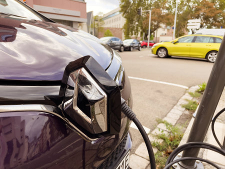 Charging Renault in City Streetsのeditorial素材