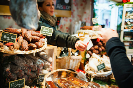 Delicious Tastes at Colmars Annual Christmas Marketのeditorial素材