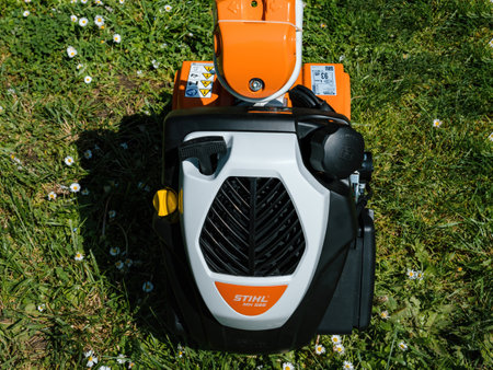 Aerial View of Versatile Mh 585 Tillerのeditorial素材
