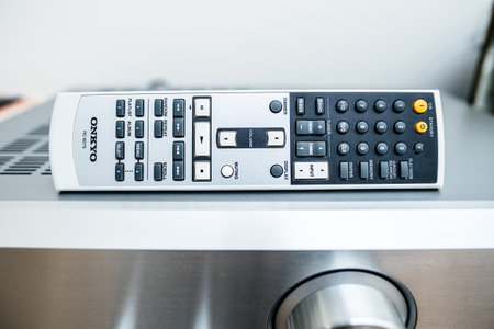 Onkyo Rc-627s: Modern Hi-Fi Vintage Amplifier remote controlのeditorial素材