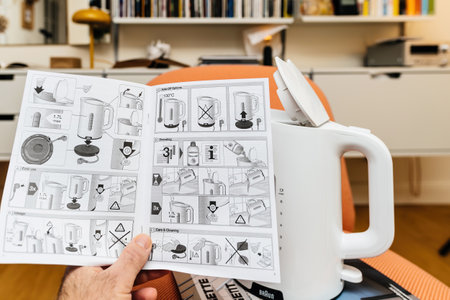Step-by-Step Unpacking of a Braun Water Kettle Makerのeditorial素材